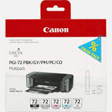 Canon - 6403B007 - PGI-72 Set of Photo Black - Grey - Photo Magenta - Photo Cyan - Chroma Optimizer Ink Cartridges - £58-00 plus VAT - Back on Stock