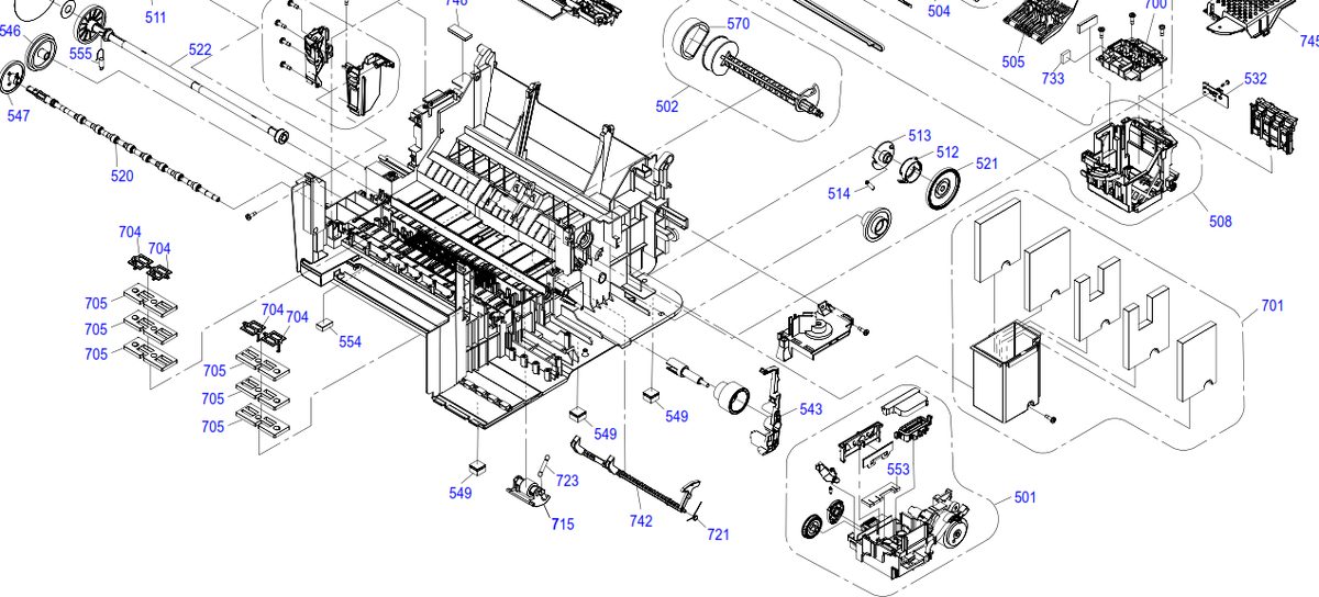 Epson - 1749772 - 1830528 - Porous Pad Absorber Box inc Absorber