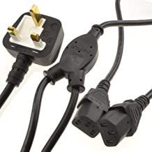 Cables Direct - RB-333W, 2m UK Plug to 2x C13 Mains Splitter Cable - £8-99 plus VAT - Temporarily Unavailable - ETA Mid October