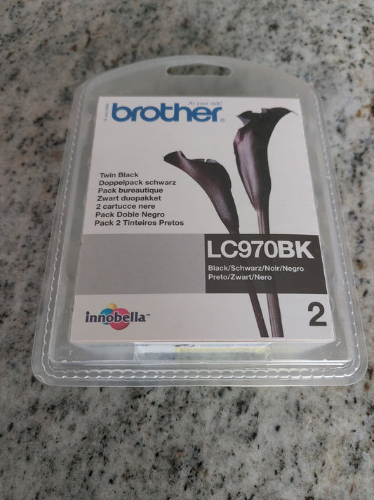 Brother - LC970BK - LC-970BK - Out of Date Twin Pack Black Ink Cartridge - £14-99 plus VAT - In Stock 1 to 2 Day Leadtime