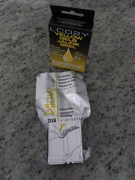 Brother - LC02Y - LC-02Y - 10362 - Out of Date Yellow Ink Cartridge - £6-99 plus VAT - In Stock 1 to 2 Day Leadtime