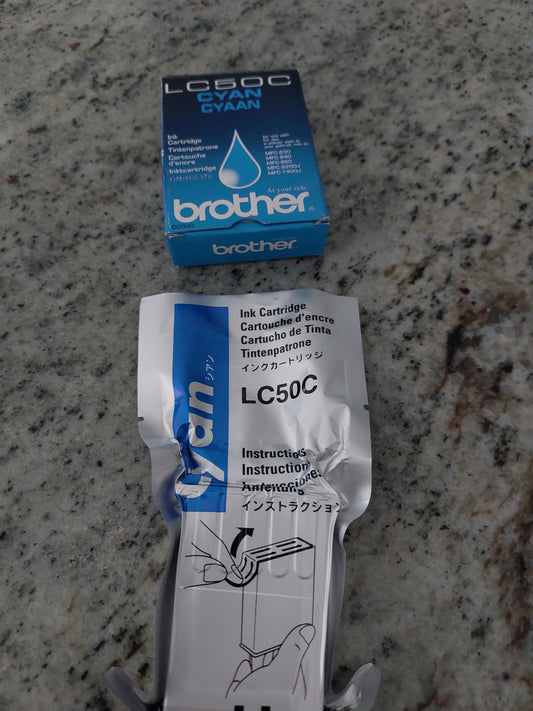 Brother - LC50C - 11324 - LC-50C - Cyan Out of Date Ink Tank - £6-55 plus VAT - In Stock 1 to 2 Day Leadtime