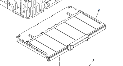 Brother - D01GKV002 - Original Light Grey Slide Out Paper Exit Support Tray (Silver Grey) - £24-99 plus VAT - Back in Stock!