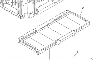 Brother - D01GNW002 - Slide Out Paper Exit Support Tray (Colour is Grey) - £25-00 plus VAT - Back in Stock!