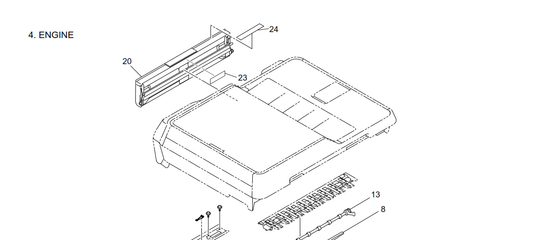 Brother - LEK116001 - Slot Cover for the Manual Feed - £39-99 plus VAT - ETA 14 Day Leadtime