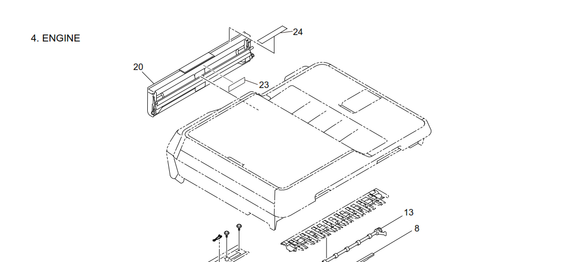 Brother - LEK116001 - Slot Cover for the Manual Feed - £39-99 plus VAT - ETA 14 Day Leadtime