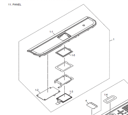 Brother - D00YSM001 - Complete Control Panel Assembly - £109-00 plus VAT - ETA 10 to 14 Day Leadtime