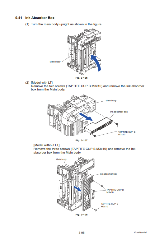 Brother - D01LP8001 - D011P8001 - Ink Absorber Box - £25-00 plus VAT - Back on Stock
