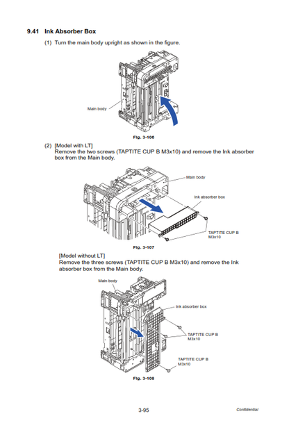 Brother - D01LP8001 - D011P8001 - Ink Absorber Box - £25-00 plus VAT - Back on Stock