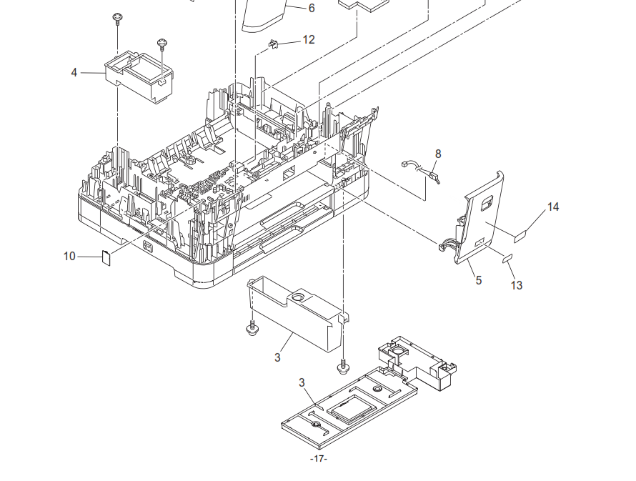 Brother - D00EJS001 - New & Original Ink Cartridge Door - £21-00 plus VAT - ETA 7 to 10 Day Leadtime