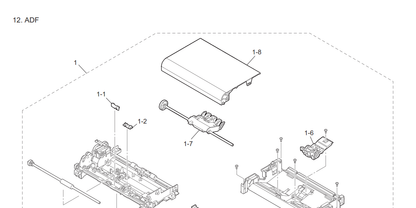 Brother - D02L7G001 - ADF Separation Pad, Roller & Holder - £21-50 plus VAT - ETA 10 to 14 Day Leadtime