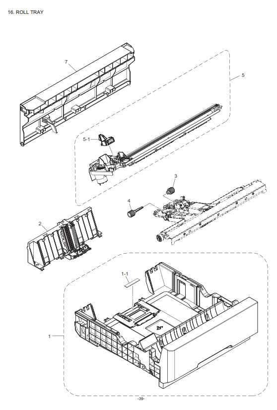 Brother - D02R7P001 - Lower 500 A4 Sheet & Paper Roll Cassette Tray - £75-00 plus VAT - ETA Mid October