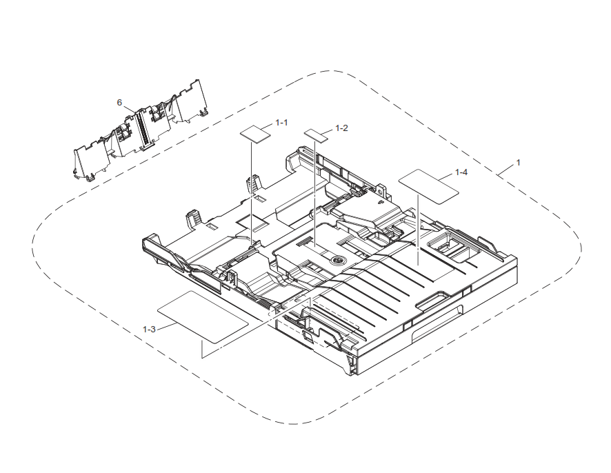 Brother - LEU117001 - Paper Tray Backstop / Bank Assembly - £16-99 plus VAT - Back in stock!