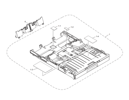 Brother - LEU117001 - Paper Tray Backstop / Bank Assembly - £16-99 plus VAT - Back in stock!