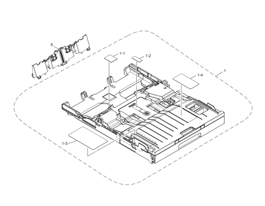 Brother - LEU117001 - Paper Tray Backstop / Bank Assembly - £16-99 plus VAT - Back in stock!