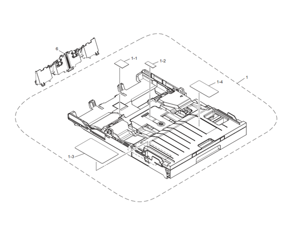 Brother - LEU117001 - Paper Tray Backstop / Bank Assembly - £16-99 plus VAT - Back in stock!