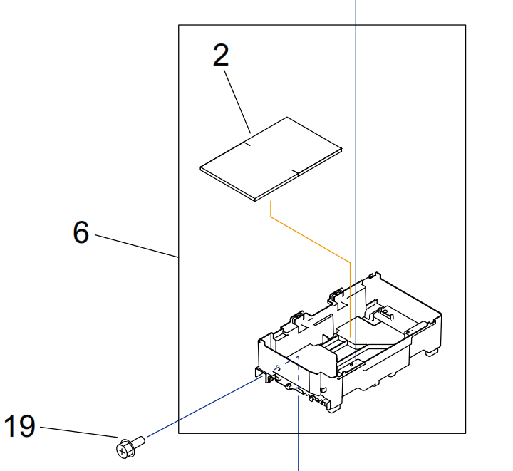 Canon - QM5-1174 - QM4-4198 - New & Original Right Ink Supply Mount inc Ink Absorber Pads - £39-99 plus VAT - ETA 7 Day Leadtime
