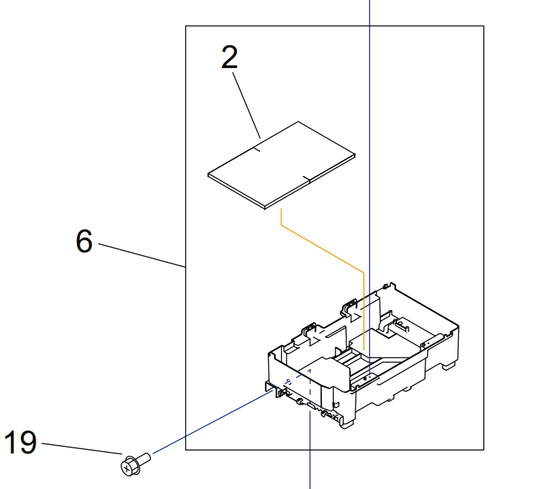 Canon - QM4-4197 - New & Original Left Ink Supply Mount Unit inc Ink Absorber Pads - £59-99 plus VAT - ETA 7 Day Leadtime