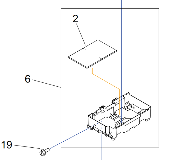 Canon - QM5-1174 - QM4-4198 - New & Original Right Ink Supply Mount inc Ink Absorber Pads - £39-99 plus VAT - ETA 7 Day Leadtime