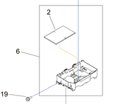 Canon - QM4-4197 - New & Original Left Ink Supply Mount Unit inc Ink Absorber Pads - £59-99 plus VAT - ETA 7 Day Leadtime