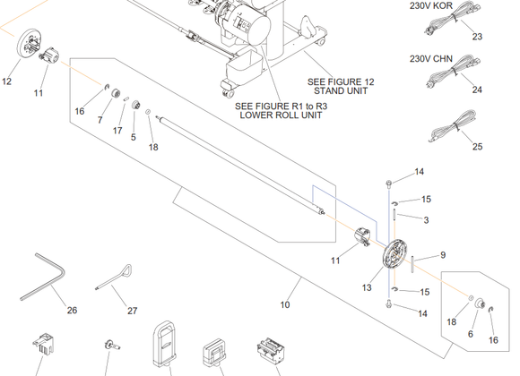 Canon - QM5-0346 - QM4-4303 - Spool Shaft Unit - £139-99 plus VAT - ETA 7 Day Leadtime