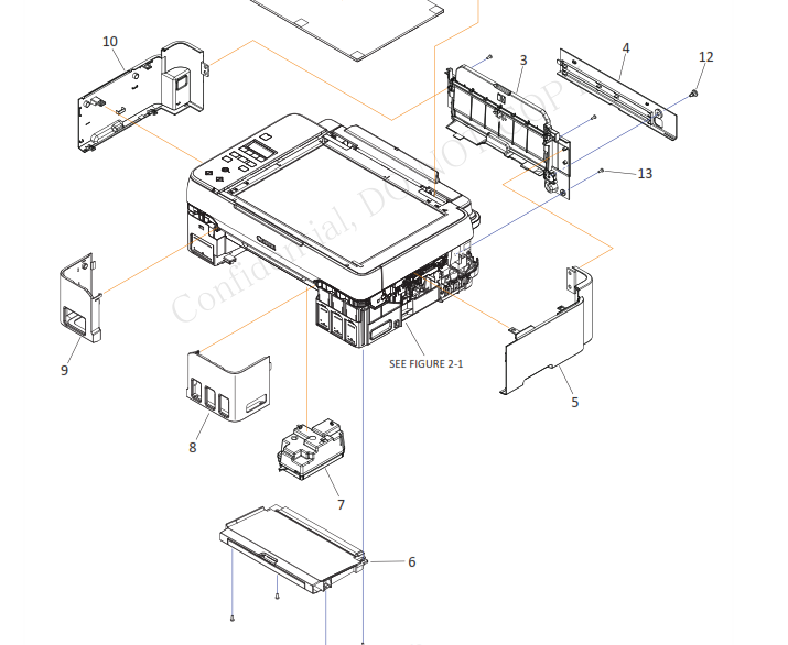 Canon - QM5-0443 - Black Paper Output Support Tray (Front of Printer) - £16-99 plus VAT - ETA 7 Day Leadtime