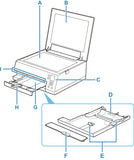 Canon - QM4-7975 - White Paper Output Support Tray (Front of Printer) - £29-99 plus VAT - ETA 7 Day Leadtime