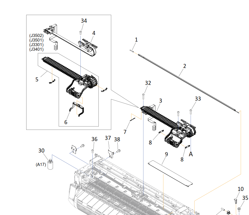 Canon - QD1-2178 - Encoder Strip - Timing Slit Strip Film - CR Scale - £89-99 plus VAT - ETA 7 Day Leadtime