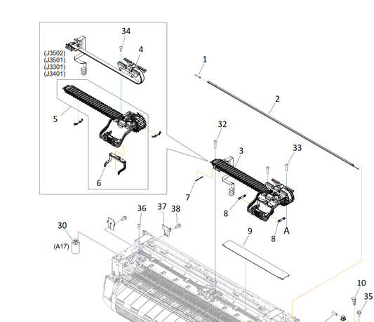 Canon - QD1-2178 - Encoder Strip - Timing Slit Strip Film - CR Scale - £89-99 plus VAT - ETA 7 Day Leadtime