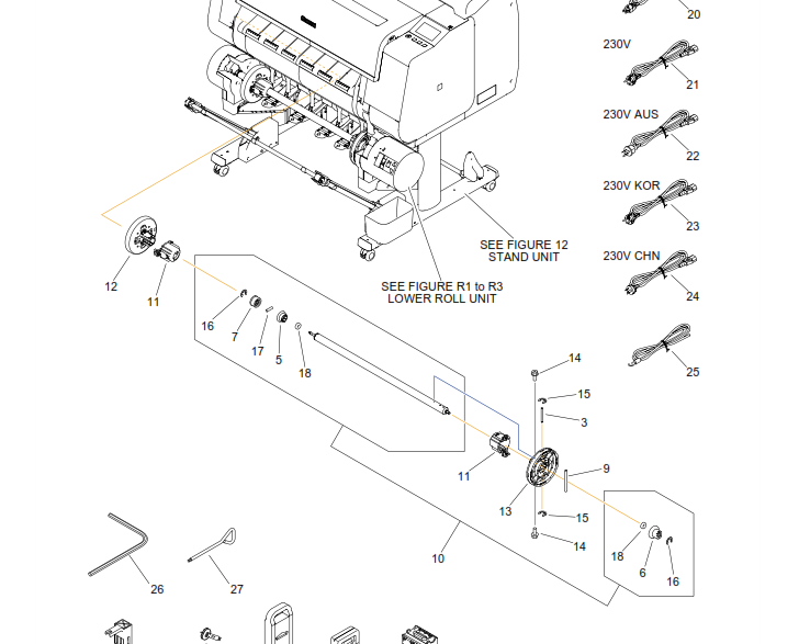 Canon - QM4-4296 - 3" Inch Spool Attachment Unit - £19-99 plus VAT - ETA 7 Day Leadtime
