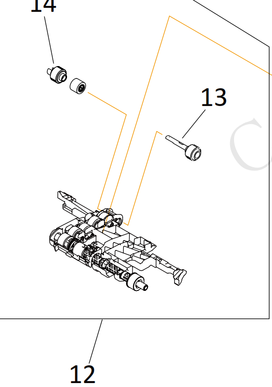 Canon - QM5-0208 - New & Original Pickup Arm inc Pickup Rollers for Upper Tray - £29-99 plus VAT - ETA 7 Day Leadtime