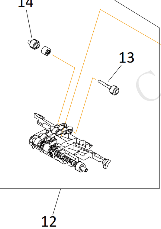 Canon - QM5-0208 - New & Original Pickup Arm inc Pickup Rollers for Upper Tray - £29-99 plus VAT - ETA 7 Day Leadtime