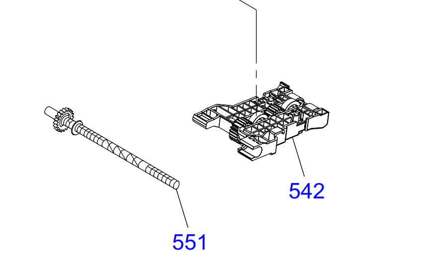 Epson - 1572152 - Paper Pickup Roller Drive Shaft - £16-99 plus VAT - ETA 14 to 21 Day Leadtime