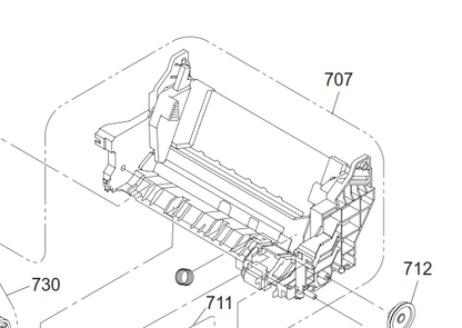 Epson - 1609430 - 1552931 - Rear ASF Housing Assy - £25-00 plus VAT - ETA 14 to 21 Day Leadtime