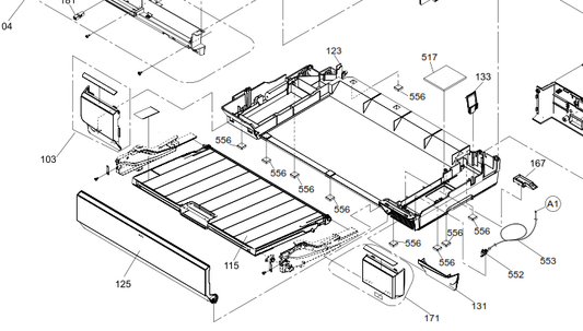 Epson - 1665117 - Front Fold Down Cover for Paper Output Stacker Tray & Manual Input Tray - £45-00 plus VAT - ETA 14 to 21 Day Leadtime