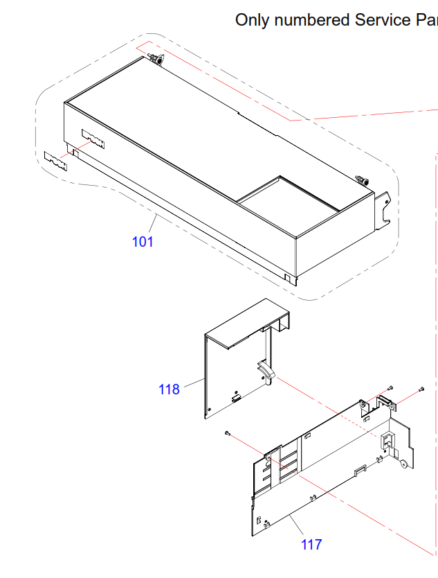 Epson - 1806775 - Rear Left Cover - £25-00 plus VAT - ETA 14 to 21 Day Leadtime
