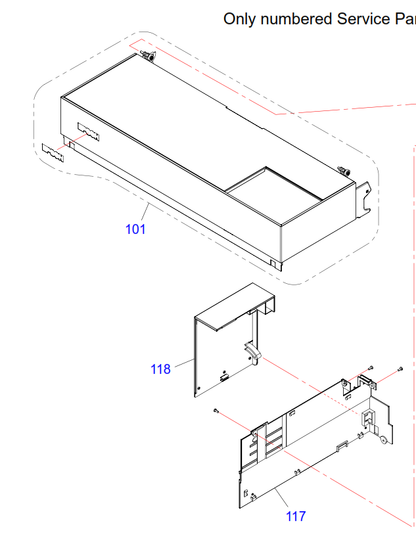 Epson - 1806775 - Rear Left Cover - £25-00 plus VAT - ETA 14 to 21 Day Leadtime