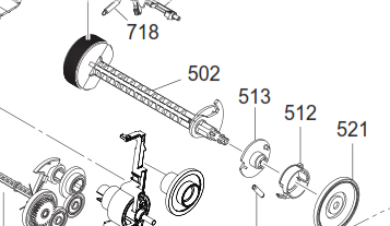 Epson - 1855206 - 1768660 - LD Roller Shaft - £17-99 plus VAT - ETA 14 to 21 Day Leadtime