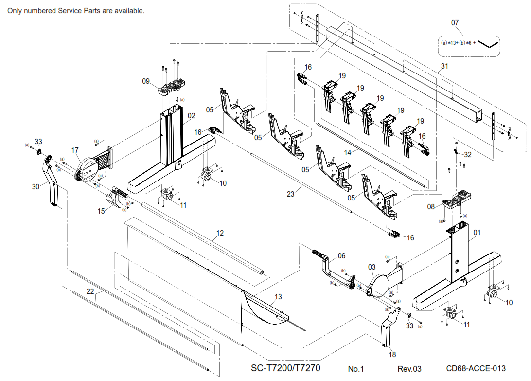 Epson - 1636927 - 1870923 - Right Basket Joint B - £25-00 plus VAT - ETA 14 to 21 Day Leadtime