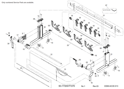 Epson - 1636927 - 1870923 - Right Basket Joint B - £25-00 plus VAT - ETA 14 to 21 Day Leadtime