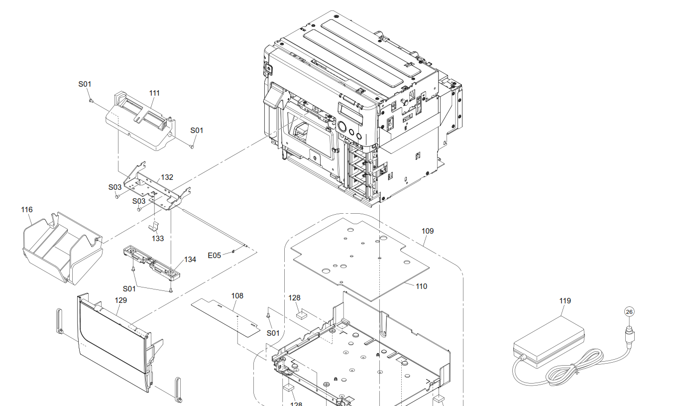 Epson - 1501790 - New & Original AA Paper Output Catch Tray - £47-90 plus VAT - ETA 14 to 21 Day Leadtime