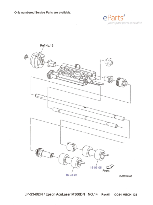 Epson - 1532519 - Feed Roller (2 Needed, Price is Each) - £24-99 plus VAT each - In Stock 1 to 2 Day Leadtime