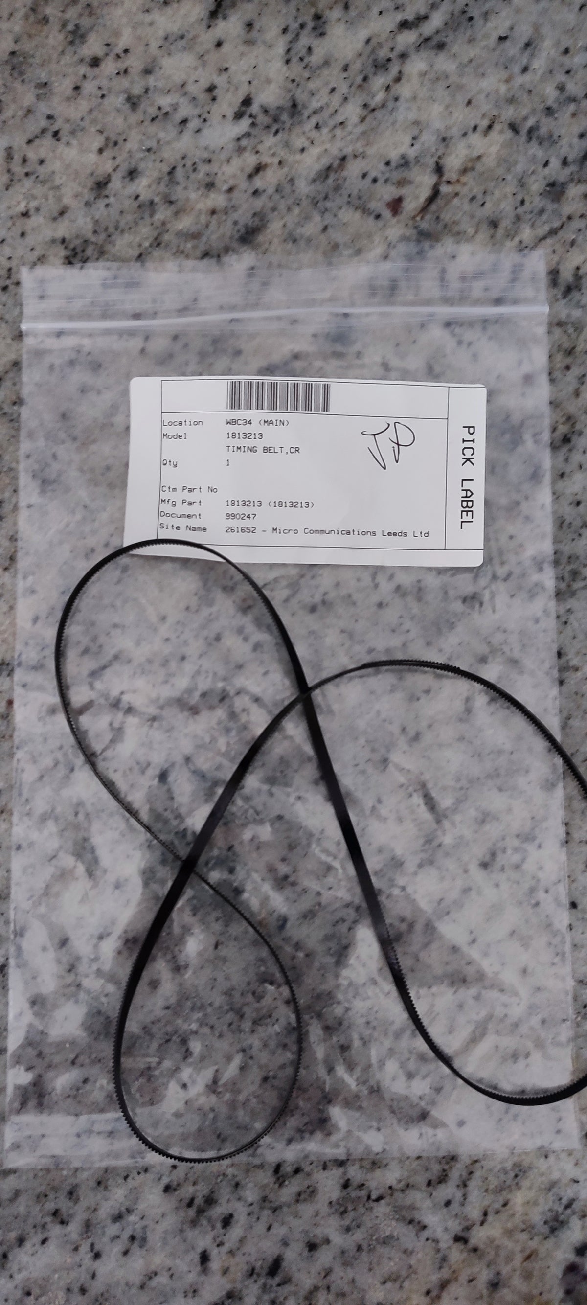 Epson - 1813213 - Carriage Return Timing Belt CR - £17-99 plus VAT - Back in Stock!