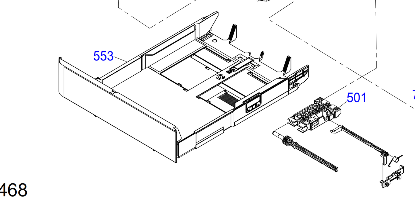 Epson - 1860790 - New & Original Replacement White A4 Paper Cassette Tray - £109-00 plus VAT - ETA 14 to 21 Day Leadtime