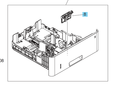 HP - Hewlett Packard - 3PZ15-67967 - RM2-5745 - Feed Separation Roller for 500 Sheet Paper Cassette Tray 3 - £19-99 plus VAT - Back on Stock