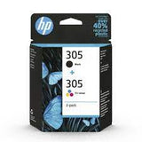 HP - Hewlett-Packard - 6ZD17AE - Combo Pack of No 305 Black & Tricolour Ink Cartridges - £19-99 plus VAT - Back in Stock!