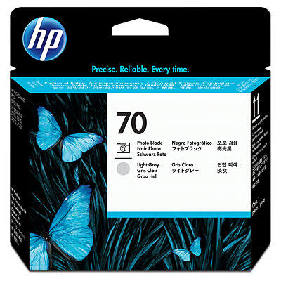 Hewlett Packard / HP - C9407A - No 70 Light Grey / Photo Black Printhead - £99-00 plus VAT - Back on Stock