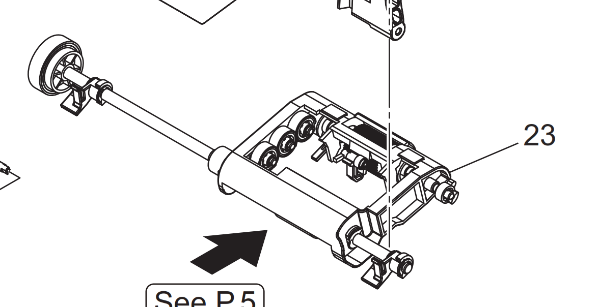 Konica Minolta - AAJ4R70113 - ADF Feed Roller Assembly - £79-00 plus VAT - ETA 7 Day Leadtime