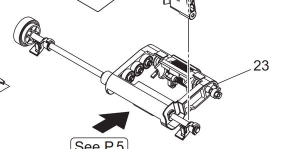 Konica Minolta - AAJ4R70113 - ADF Feed Roller Assembly - £79-00 plus VAT - ETA 7 Day Leadtime