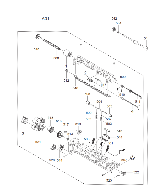 Kyocera - 302HS08260 - 2HS08260 - MPF Pickup Roller - £23-99 plus VAT - ETA 2 to 3 Working Day Leadtime